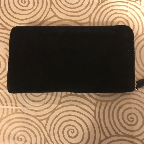 Juicy Couture Black Label Black Suede Wallet BNWT - Picture 6 of 8